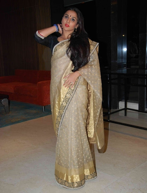 Actress Vidya Balan Photos In Designer Saree 10